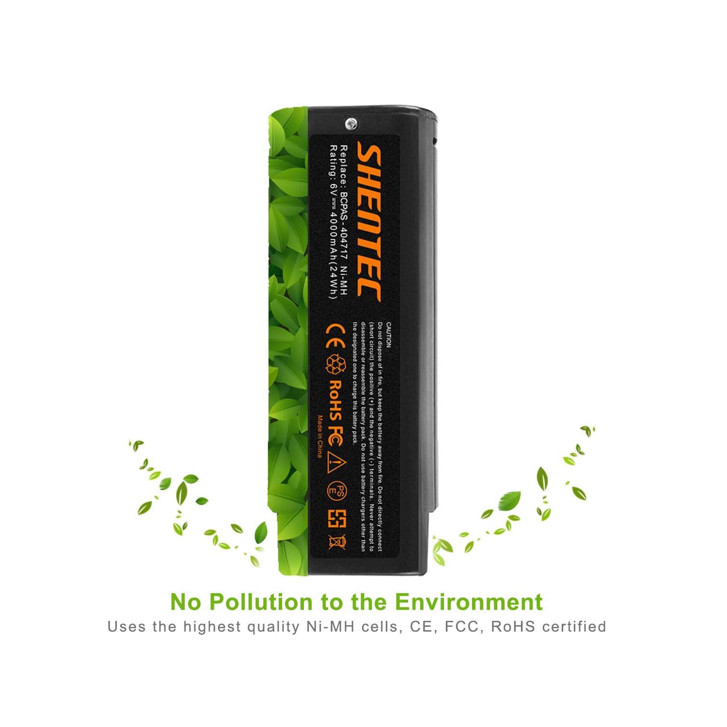 SHENTEC 2 Packs 4000mAh 6V Battery Compatible with Paslode