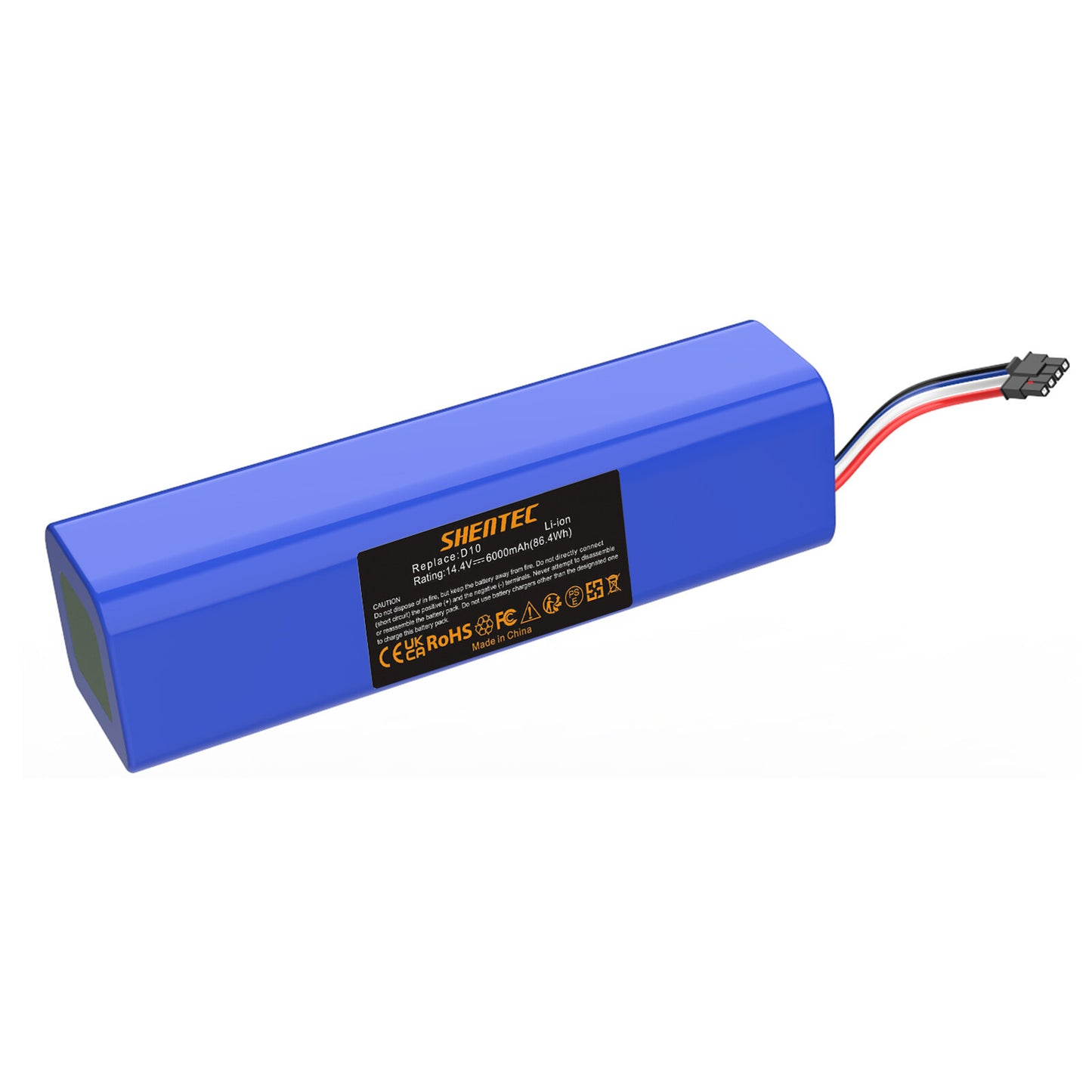 SHENTEC 6.0Ah 14.4V Replacement Battery for Dreame XIAOMI D10, D10 Plus, D10s, D9 Max,L10 Pro