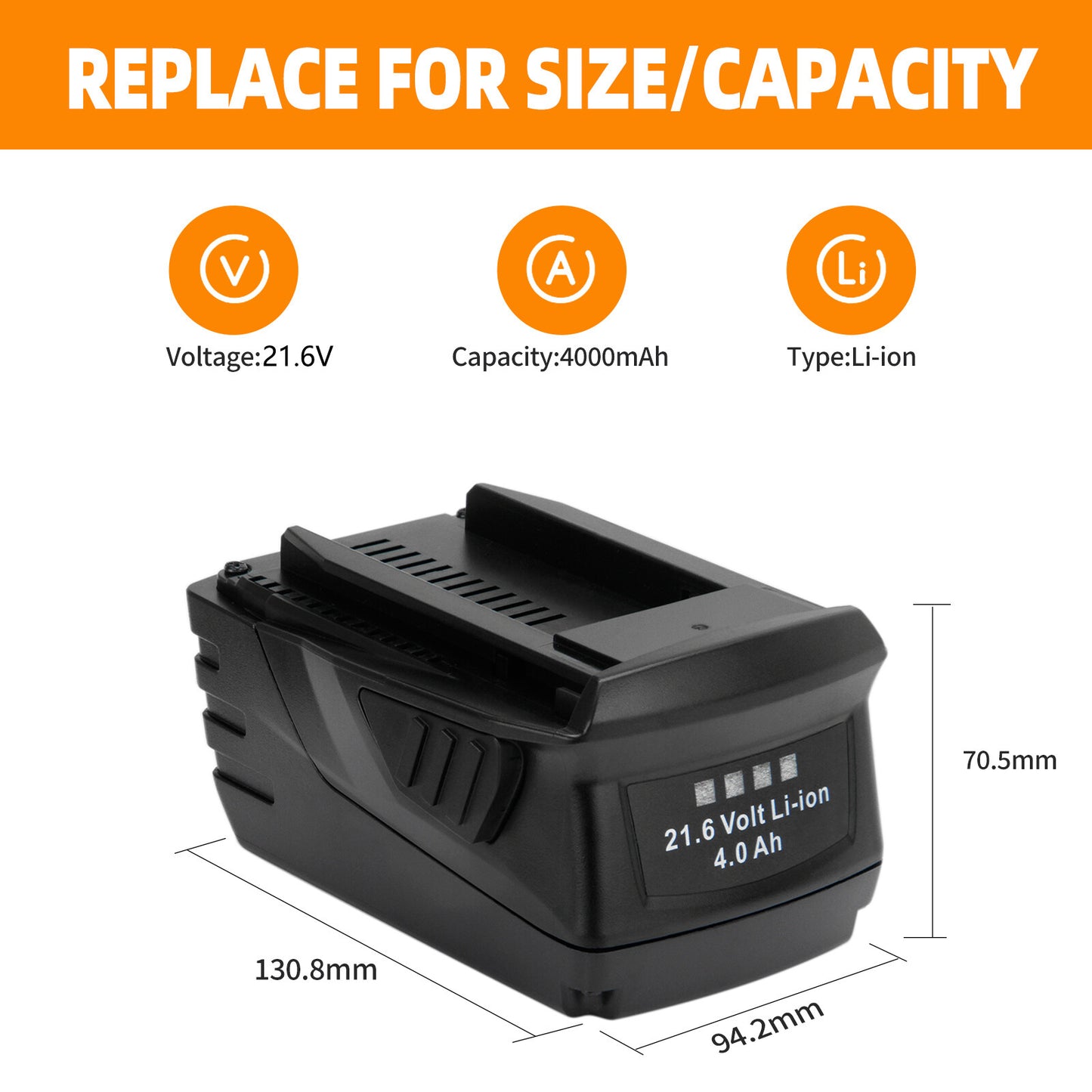 SHENTEC 21.6V 4Ah Li-ion Battery For Hilti B22 B22/3.3 SF 22-A SIW 22-A WSR 22-A