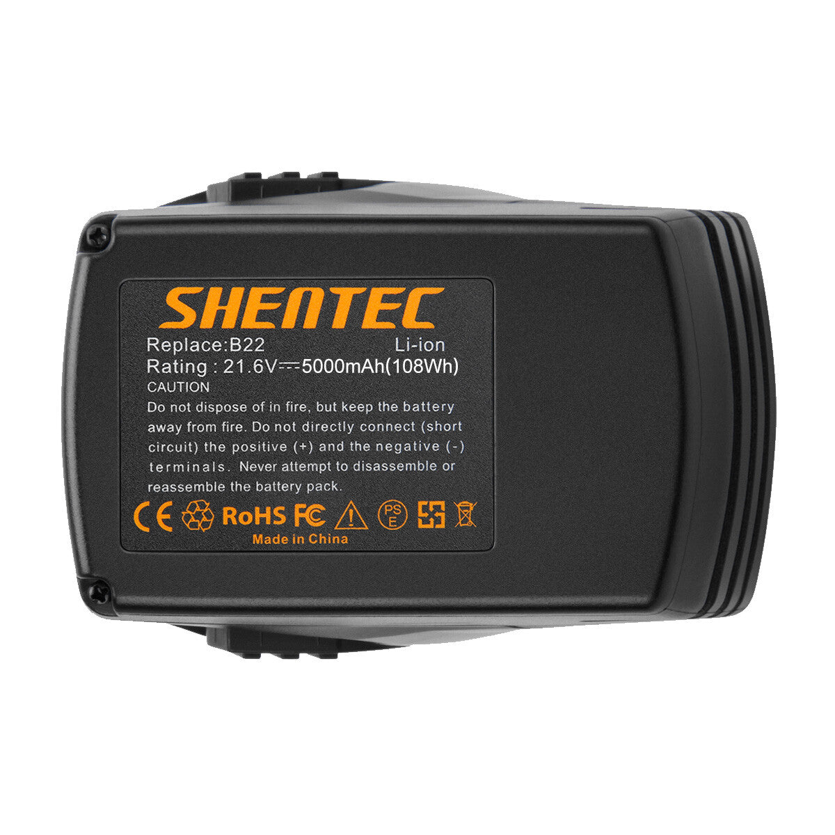 SHENTEC 5000mAh 21.6V Li-ion Battery For HILTI B22 TE 2-A22 WSR 22-A SIW 22T-A AG 125-A22