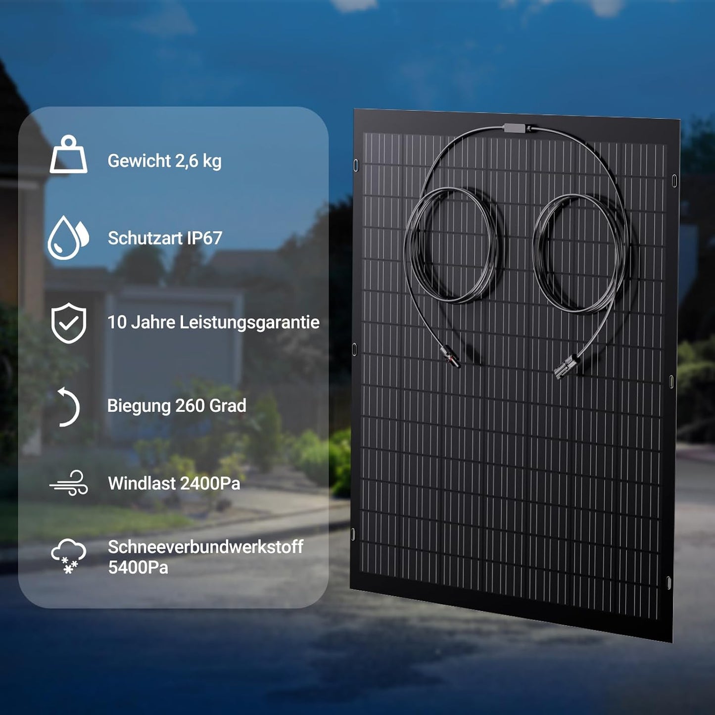 960W Flexible Solar Panel Kit, 4 x 240 W Flexible Solar Module, IP67, Solar Cell Photovoltaic Off Grid, for Motorhome, Car, Shed, Roof, Boat, Balcony
