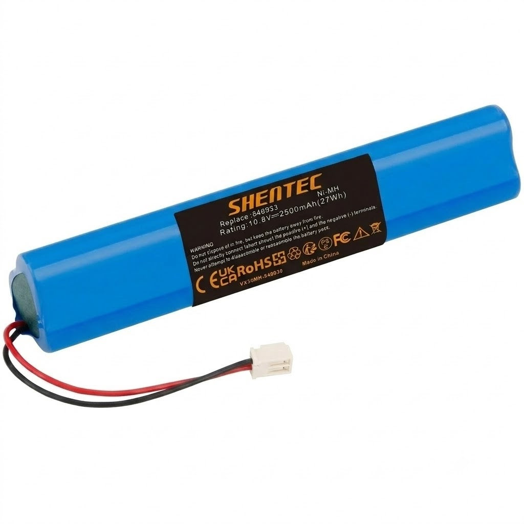 2 Packs 10.8V 2500mAh Ni-MH Replacement Battery for Velux 946933 Solar Shutters & Roof Windows (with Cable and Plug)