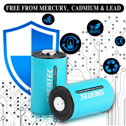 SHENTEC 20Pcs 1000mAh 3Volt CR-2 CR2 Lithium Battery For DR2R DLCR2 KCR2 CR17355