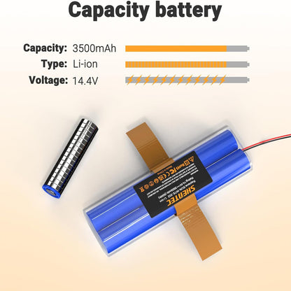 SHENTEC 3500mAh Replacement Battery for ILIFE V3s Pro V5s