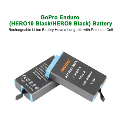 SHENTEC 3.85 V, 2000 mAh Li-Ion for GoPro Enduro Battery