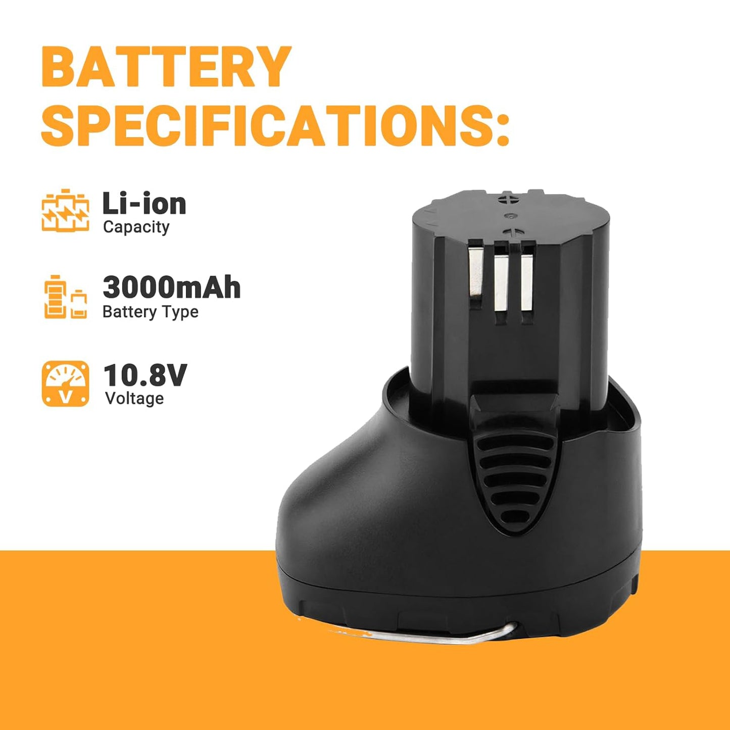 SHENTEC 10.8V 3000mAh Battery Compatible with Dremel Cordless Tool