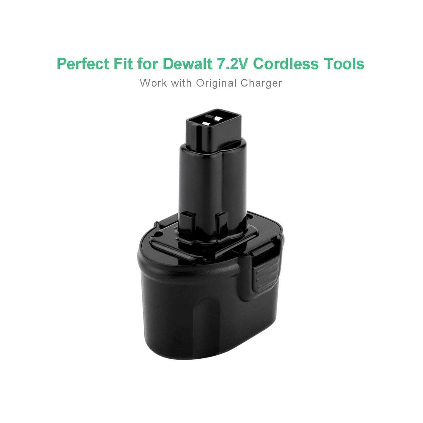 SHENTEC 2 Pack 3000mAh 7.2V Battery Compatible with Dewalt