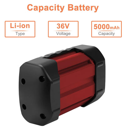 SHENTEC 36V 5aH Li-ion Replacement Battery For Bosch Rotak 32 LI 34 LI 37 LI 43 LI Bosch 36V BAT810 BAT836 BAT840 D70771 2607336003