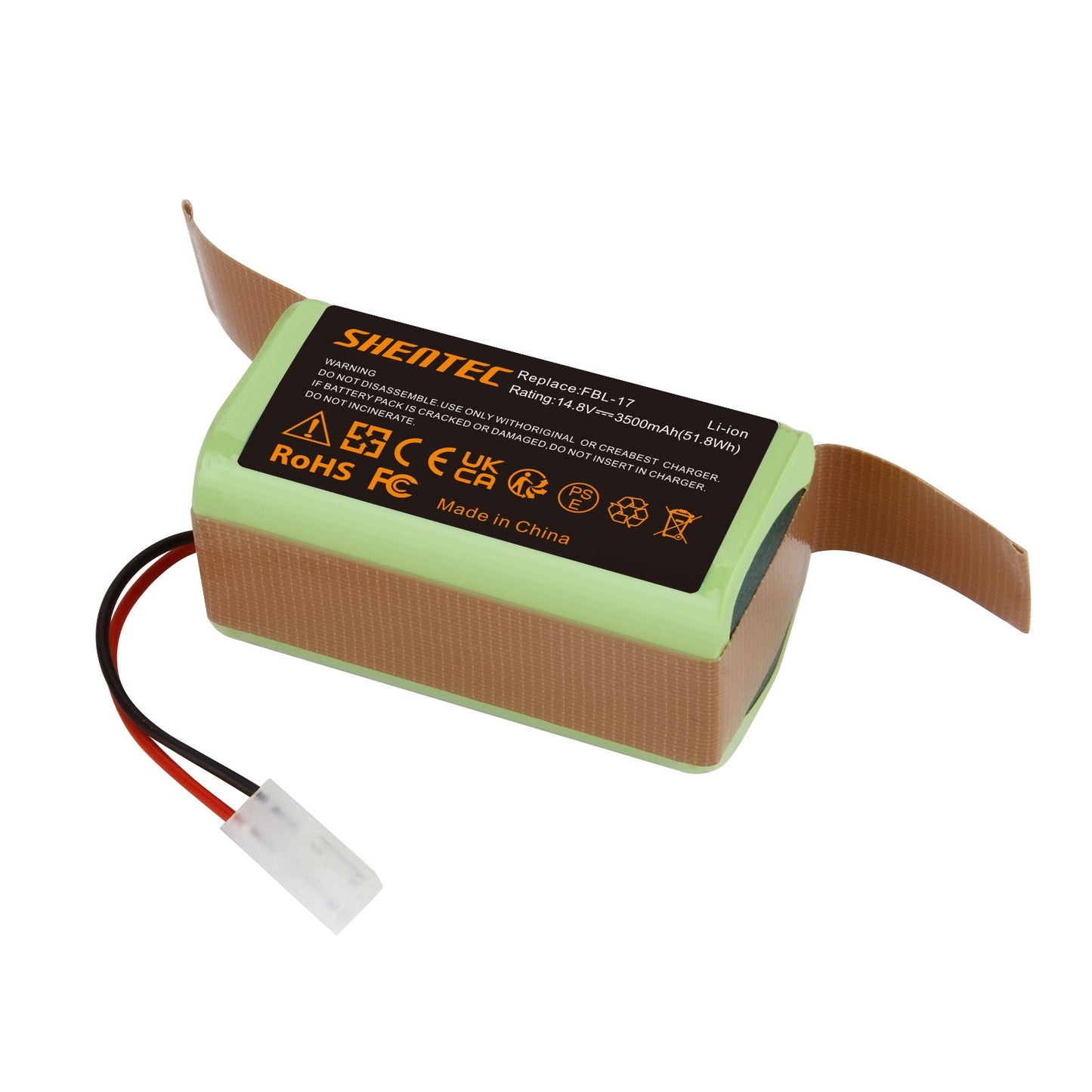 SHENTEC 14.8V 3.5Ah Battery for Bissell EV675,2503, 2933, 2859, 3115,Bob Sweep WJ540011