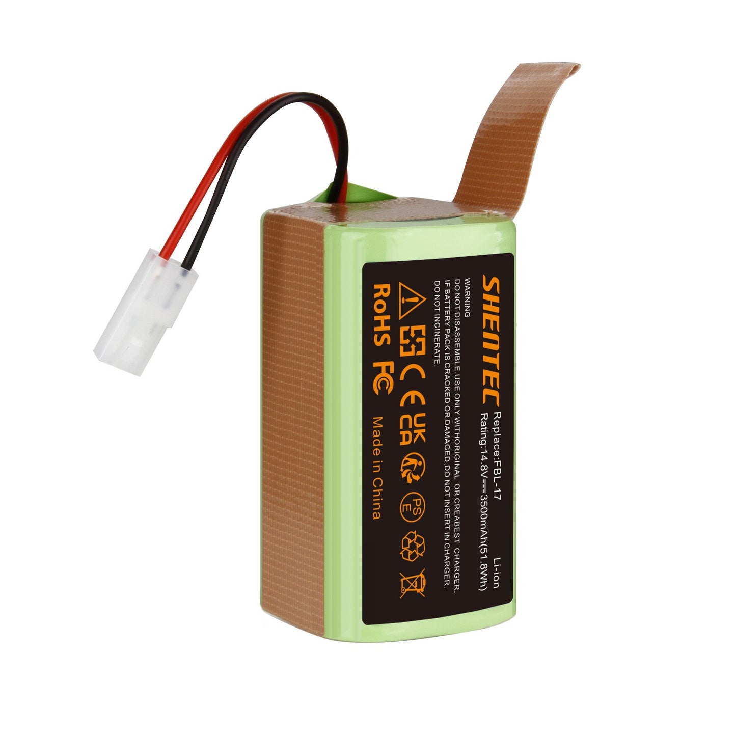 SHENTEC 14.8V 3.5Ah Battery for Bissell EV675,2503, 2933, 2859, 3115,Bob Sweep WJ540011