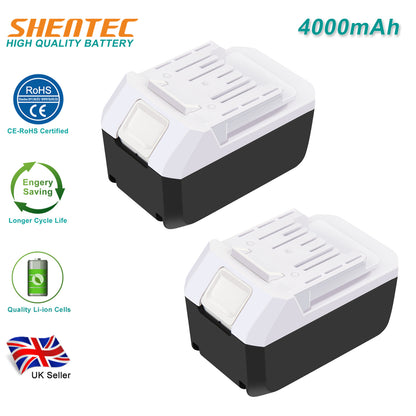 SHENTEC 2X 4000mAh 14.4V LI-ion Replacement Battery for Makita BL1413G BL1411G BL1415G DF347D UH420D