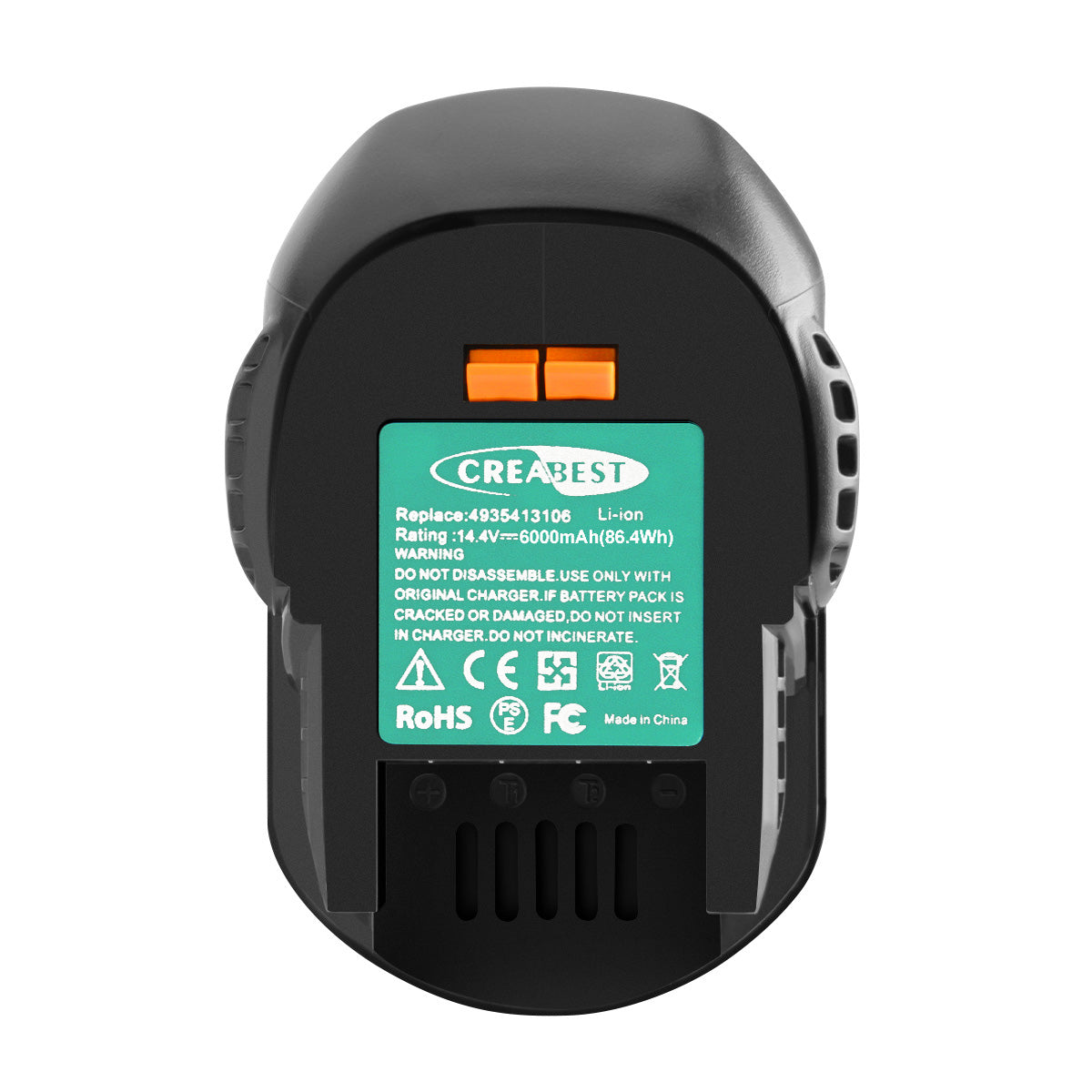 6000mAh 14.4V Battery For AEG 4935413106, 4935416790, B1414G, B1420R,BSS 14