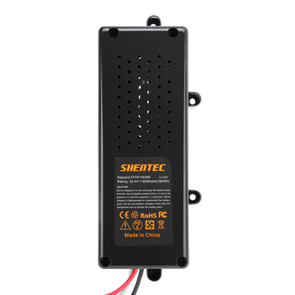 SHENTEC 2 Packs 32.4V 5.0Ah Li-ion Battery For Bosch Indego F016104299 Indego 800 1000 1200 3600