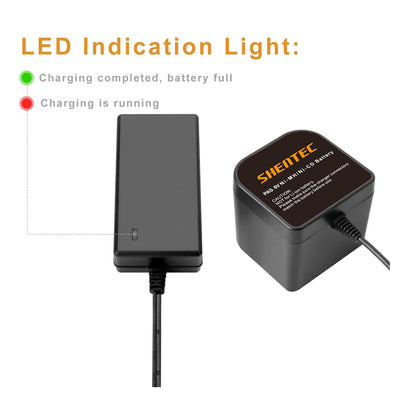 SHENTEC Battery Charger For Paslode 6V Ni-MH 404717 B20544E BCPAS-404717