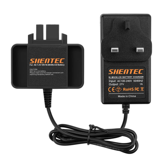 SHENTEC 7.2V-18V Battery Charger For Milwaukee AEG Ni-CD/MH BXS12 P12P BX12 BXS9.6 MX9.6