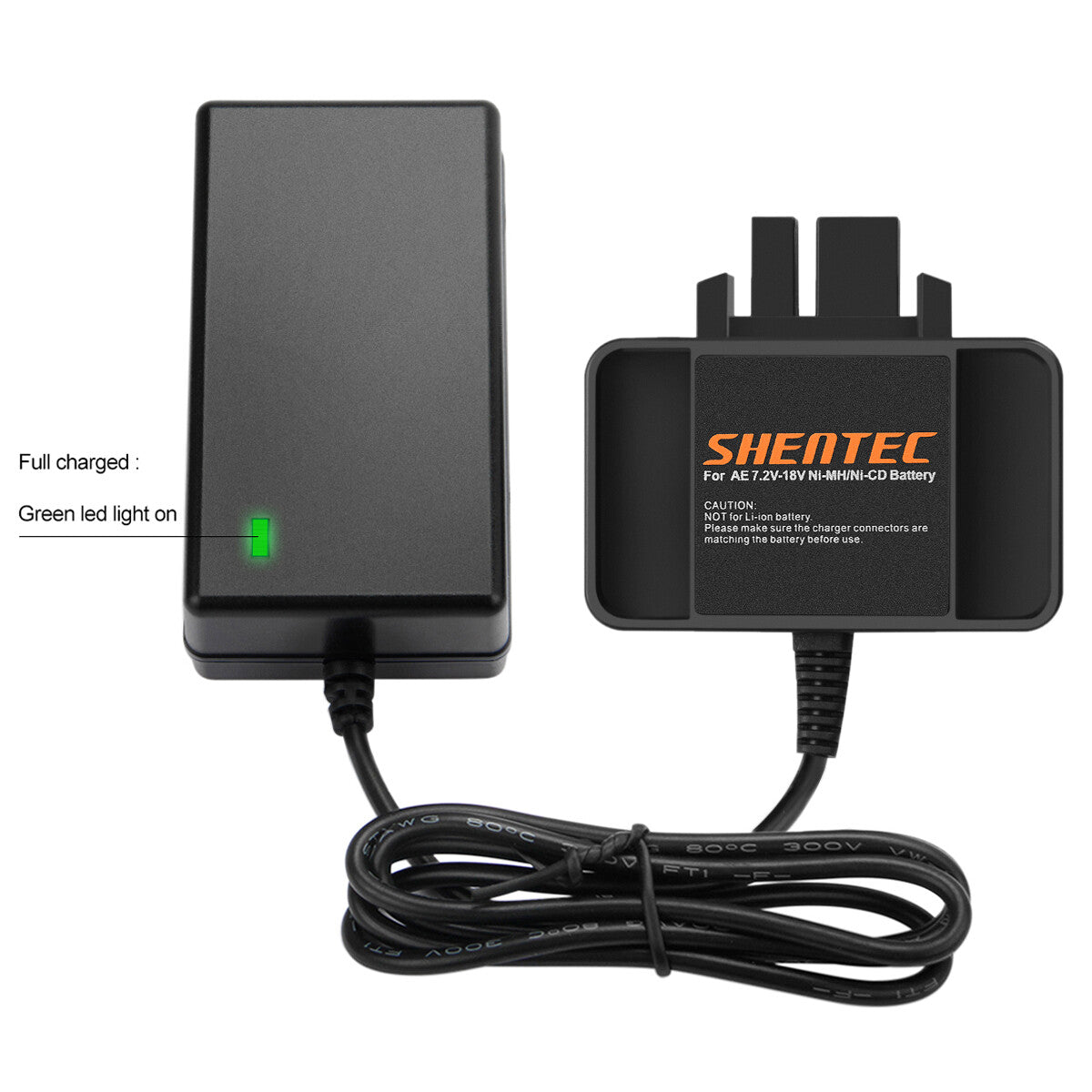 SHENTEC 7.2V-18V Battery Charger For Milwaukee AEG Ni-CD/MH BXS12 P12P BX12 BXS9.6 MX9.6