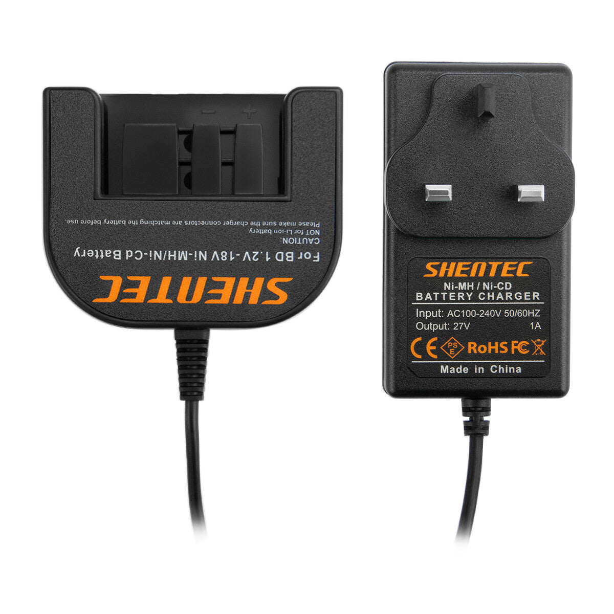 SHENTEC Battery Charger For Black Decker A1718 HPB18 244760-00 Firestorm FS18FL
