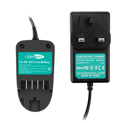 Charger for Bosch PSB18 LI-2 PST18 LI PSM18 LI PSR18 26073360 Li-ion Battery 18V