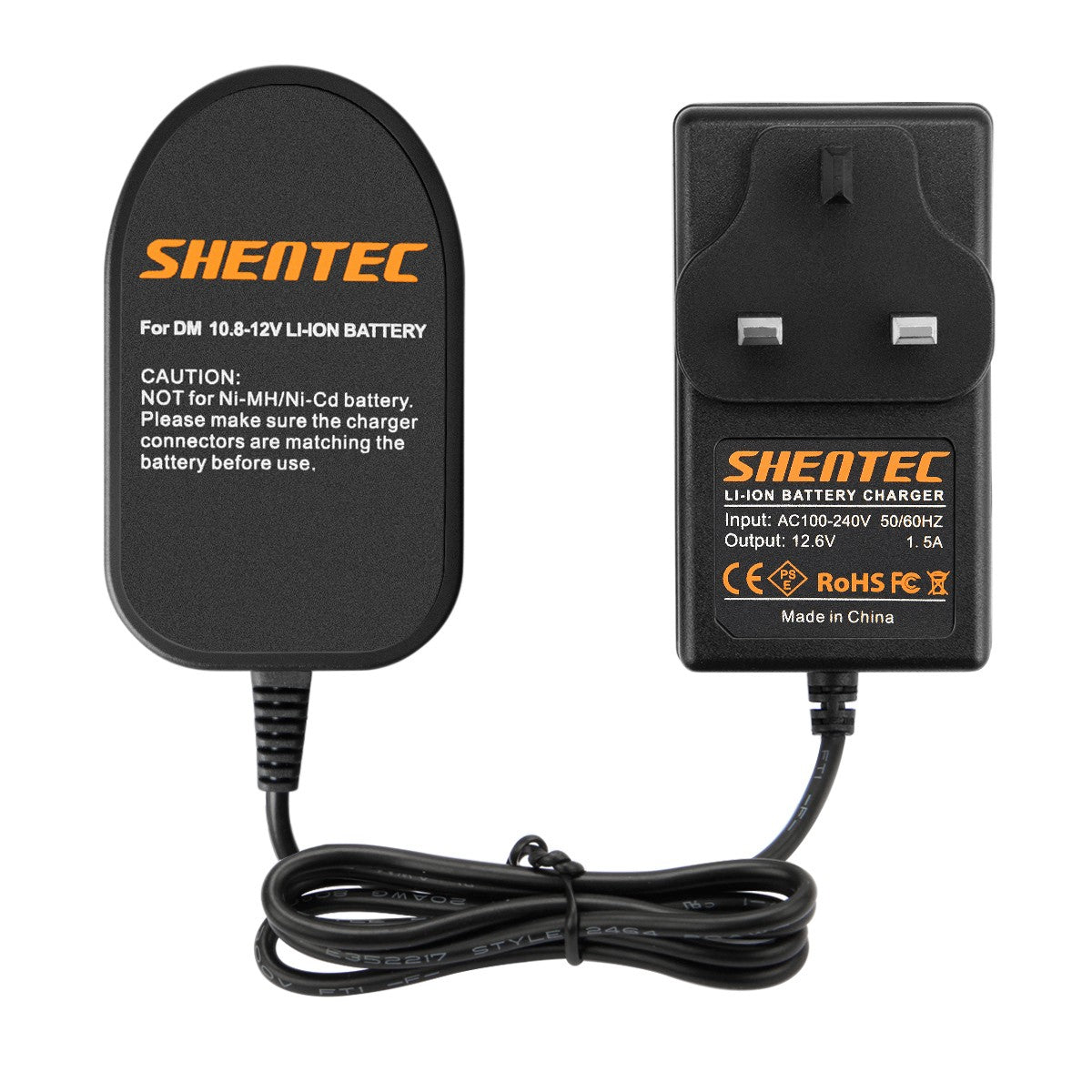 SHENTEC Li-ion Charger For Dremel 10.8V Battery 855-02 8000-01 8001-02 855-45 855-01