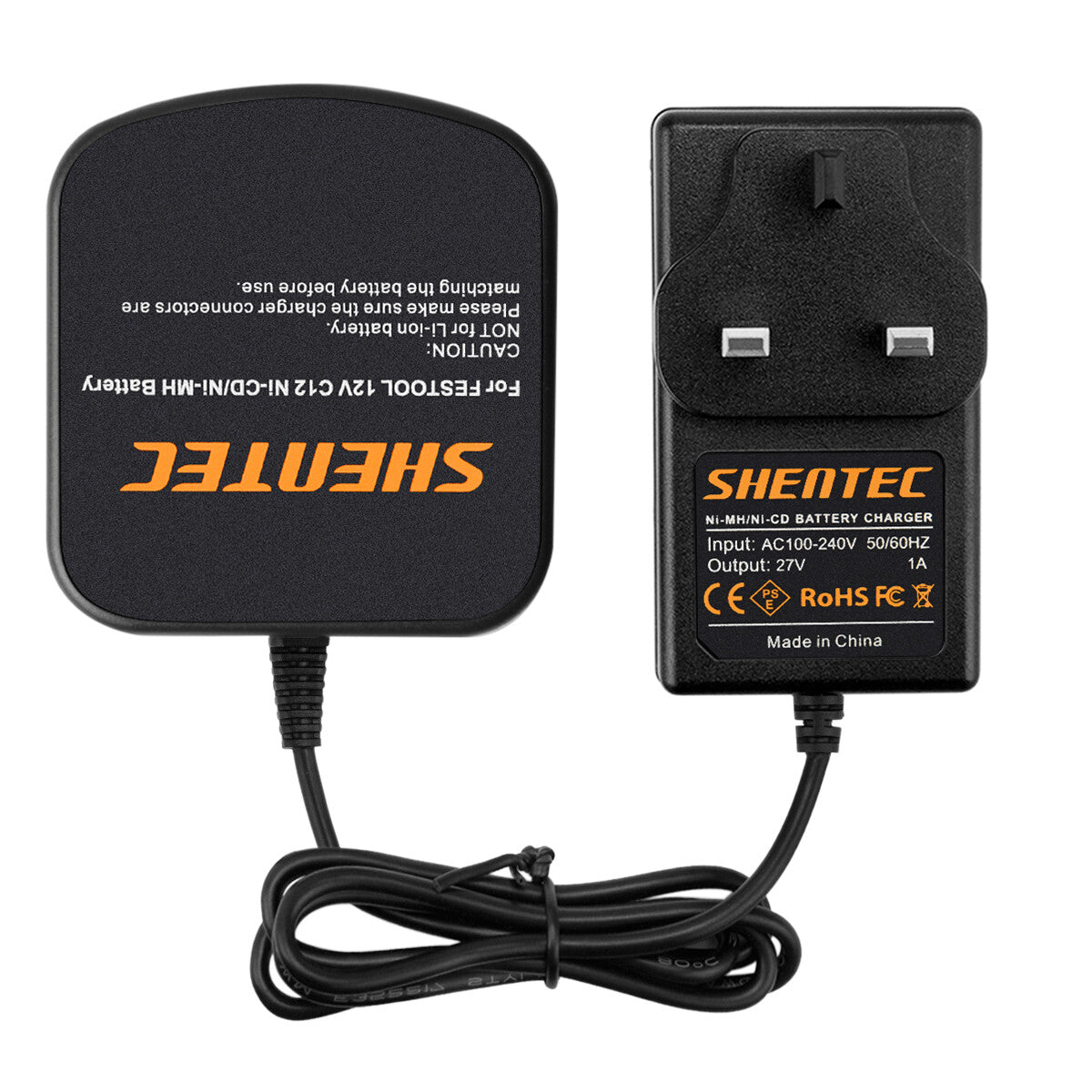 SHENTEC Battery Charger 1.2-18V for Festool BPS12C, BPC12,BPS12S,497019,498336