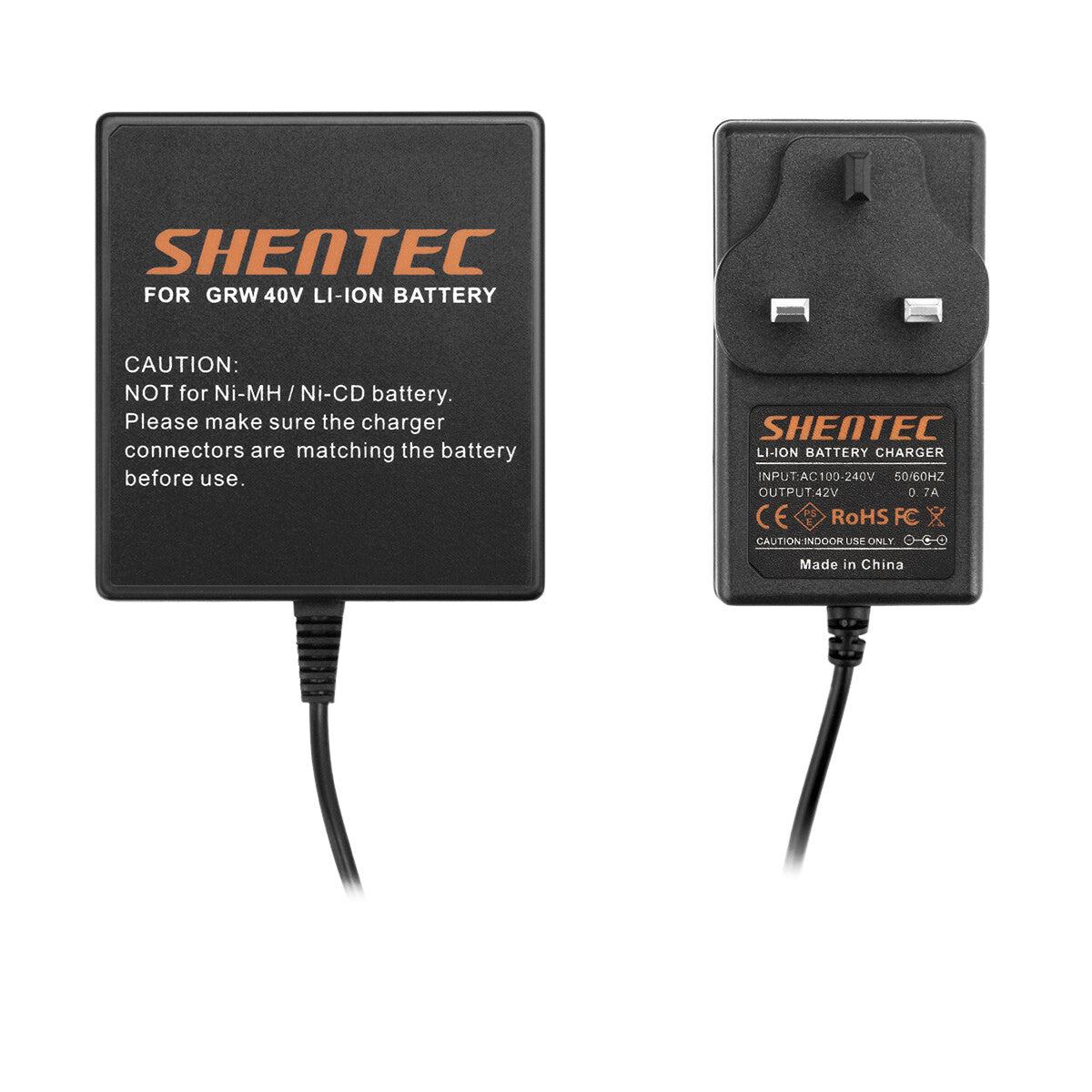 SHENTEC 40V Li-ion Battery Charger for GreenWorks 29472 29282 24252 29462 21332
