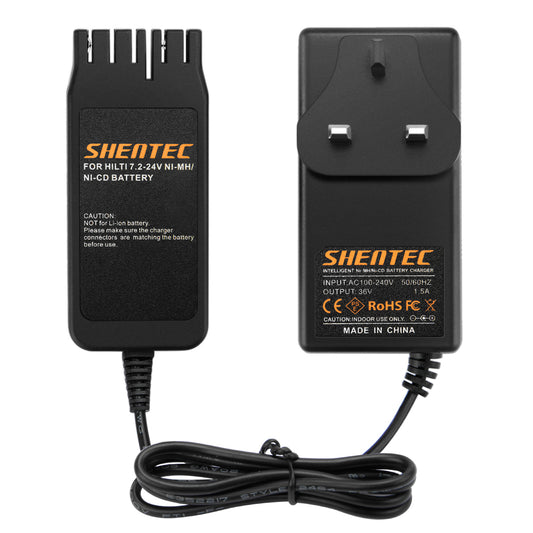 SHENTEC 24V Ni-MH Battery Charger For HILTI 24V B24, B 24/2.0, B 24/3.0 UH 240-A