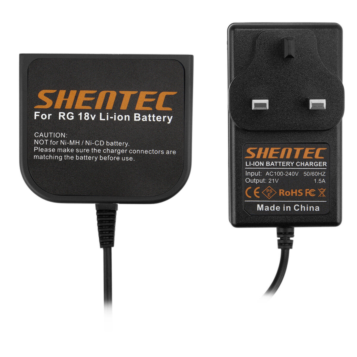 SHENTEC 18V Li-ion Battery Charger For AEG B1830R L1815R B1820R B1817G B1814G BSX18 BX18