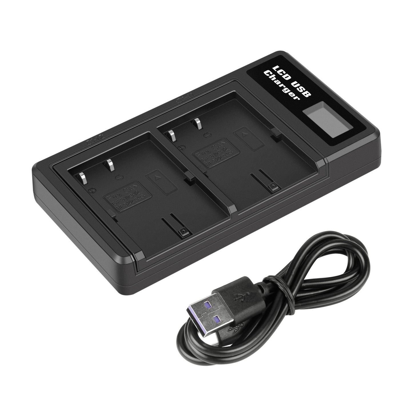 2x BP-511 Battery &LCD Dual Charger For Canon EOS 40D 50D BP-511A 300D 20D 30D