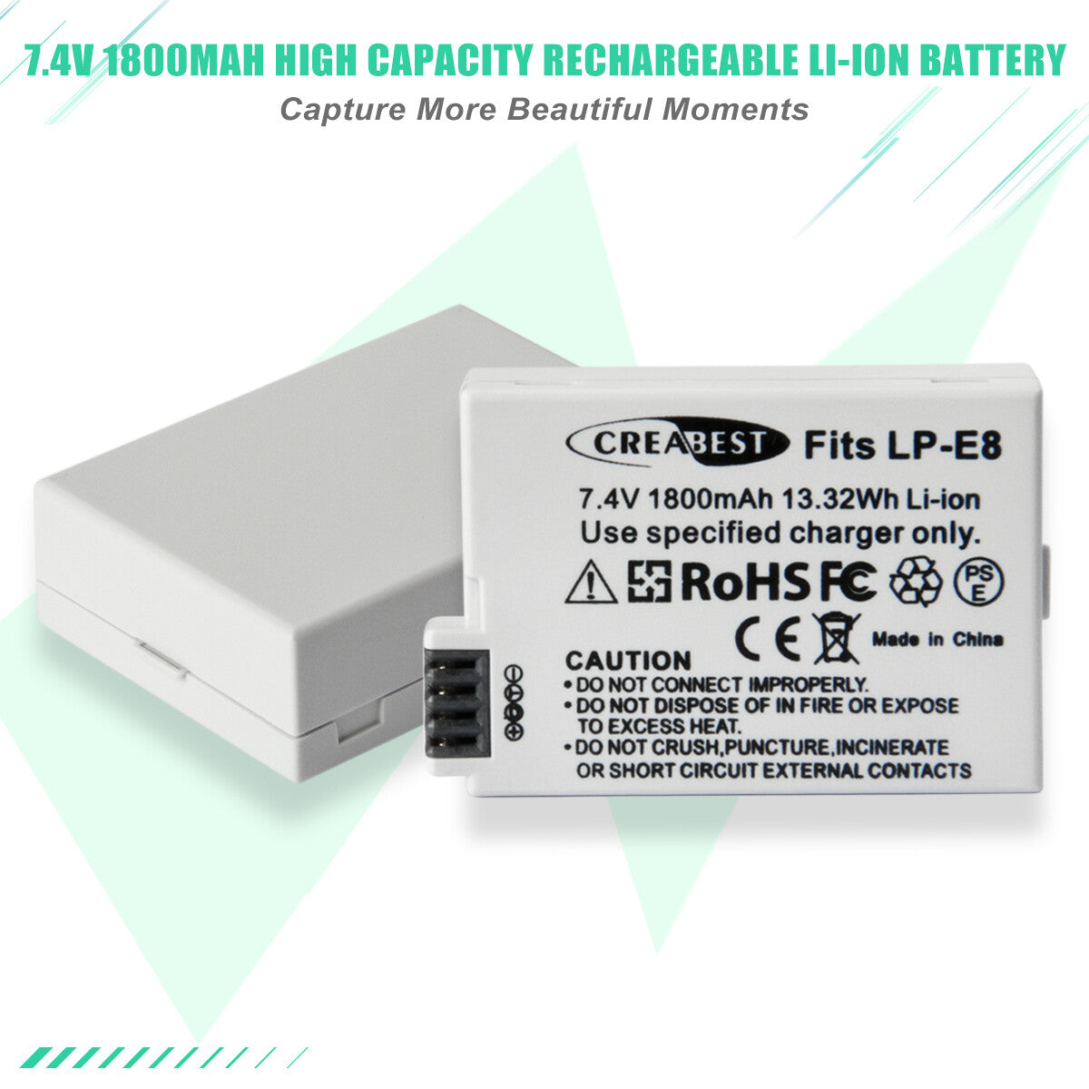 SHENTEC 2x LP-E8 Battery+ Dual Charger For Canon EOS 550D 600D 650D 700D Kiss T2i X4 X5