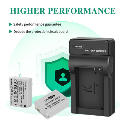 2x NB-10L Battery+Charger For Canon PowerShot G15 G16 G1X SX50HS SX60HS SX40HS