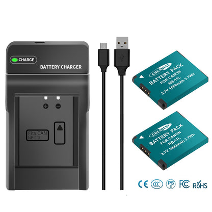 2x NB-11L/11LH Battery+Charger For Canon SX410 SX420 SX430 IS IXUS 180 185 190