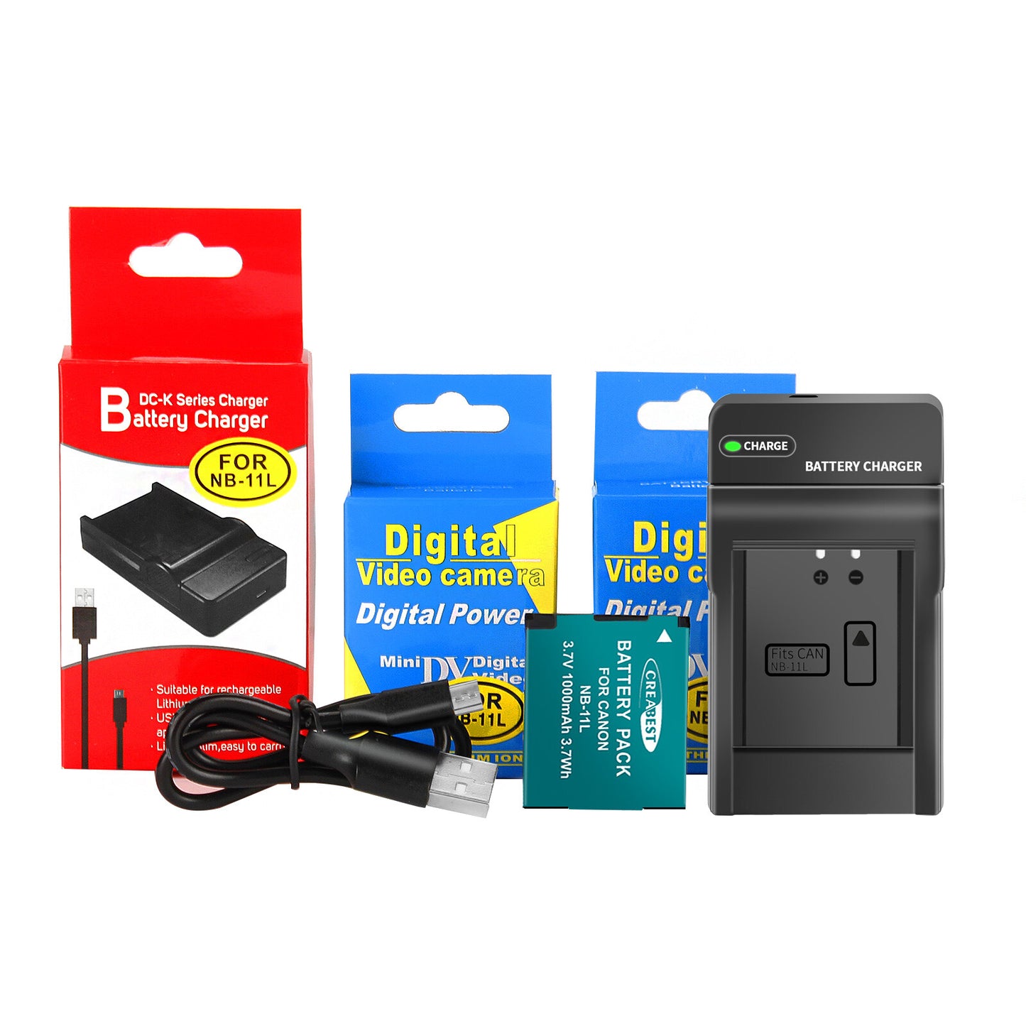 2x NB-11L/11LH Battery+Charger For Canon SX410 SX420 SX430 IS IXUS 180 185 190