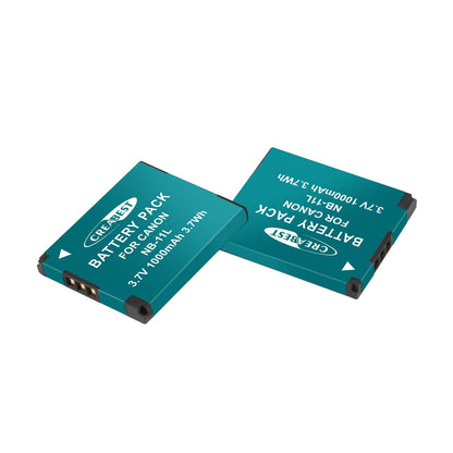 2x NB-11L/11LH Battery+Charger For Canon SX410 SX420 SX430 IS IXUS 180 185 190