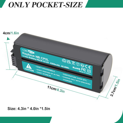 22.2V NB-CP1L Battery For Canon Selphy CP1200 CP1300 CP1500 CP-910 NB-CP2L CP2LH