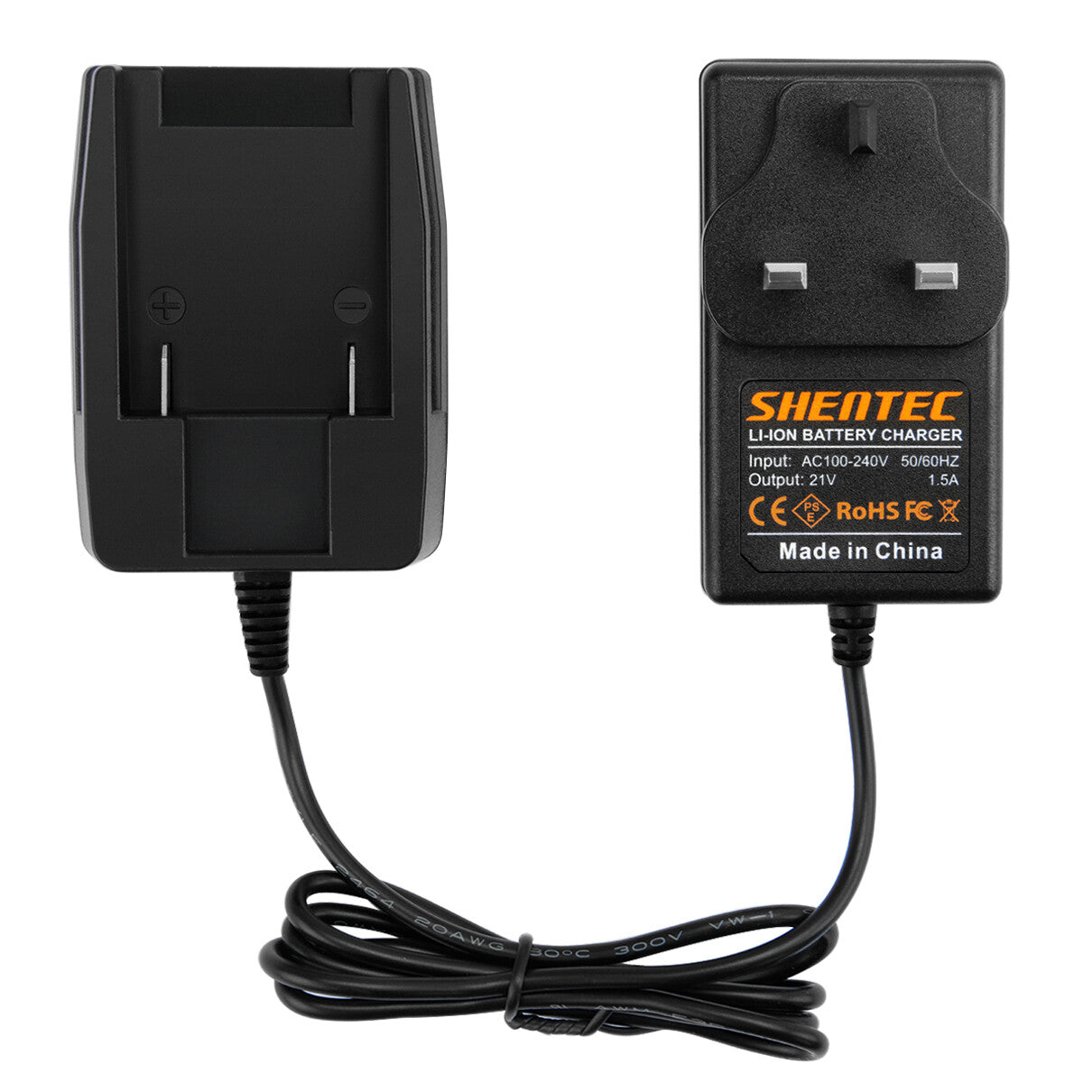 SHENTEC 18V/20V Li-ion Battery Charger for Worx WA3512 WA3525 WA3575 WG150 WG170