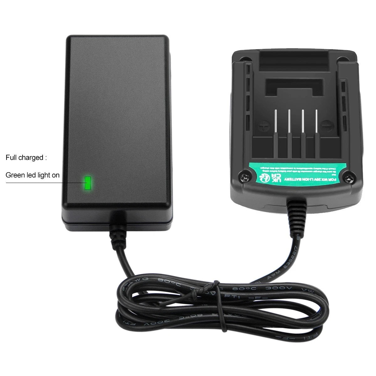 20V Lithium Charger For Worx WA3551.1 WX678 WG549 WX390.1 WX523 WX166 WG259E.9