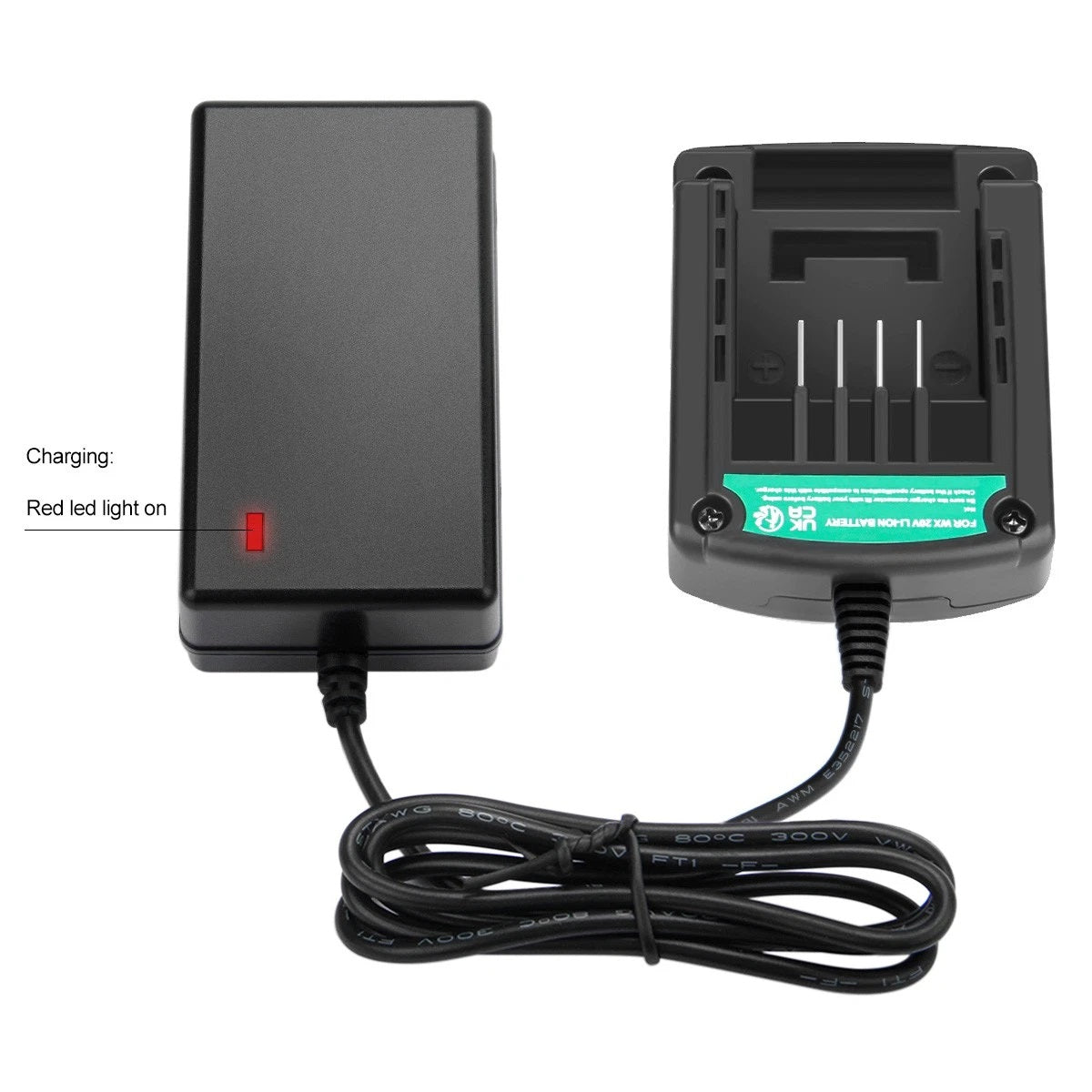20V Lithium Charger For Worx WA3551.1 WX678 WG549 WX390.1 WX523 WX166 WG259E.9