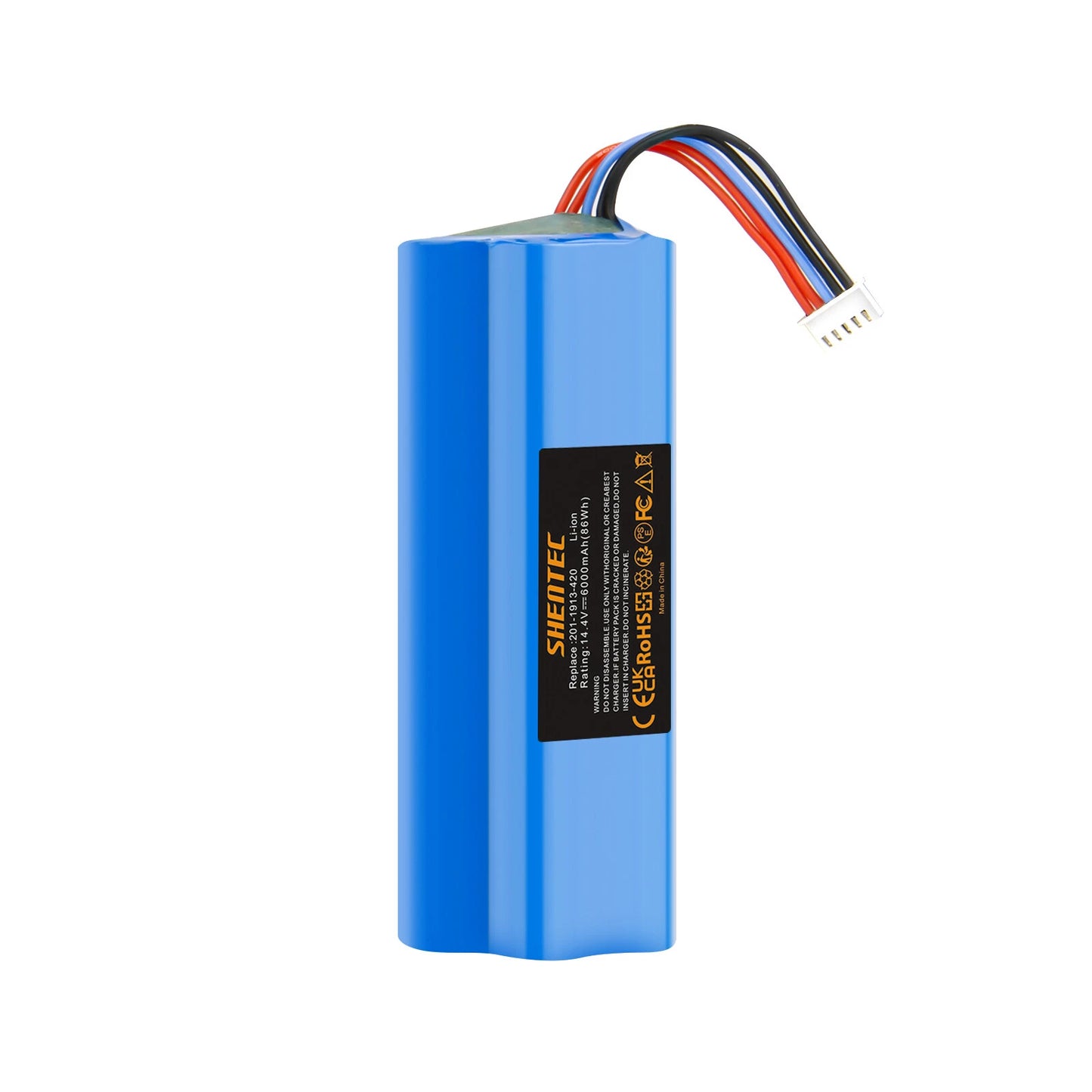 SHENTEC 6Ah Li-ion Battery for Ecovacs 201-1913-4200 S10-Li-144-5200 DBX11-11/21