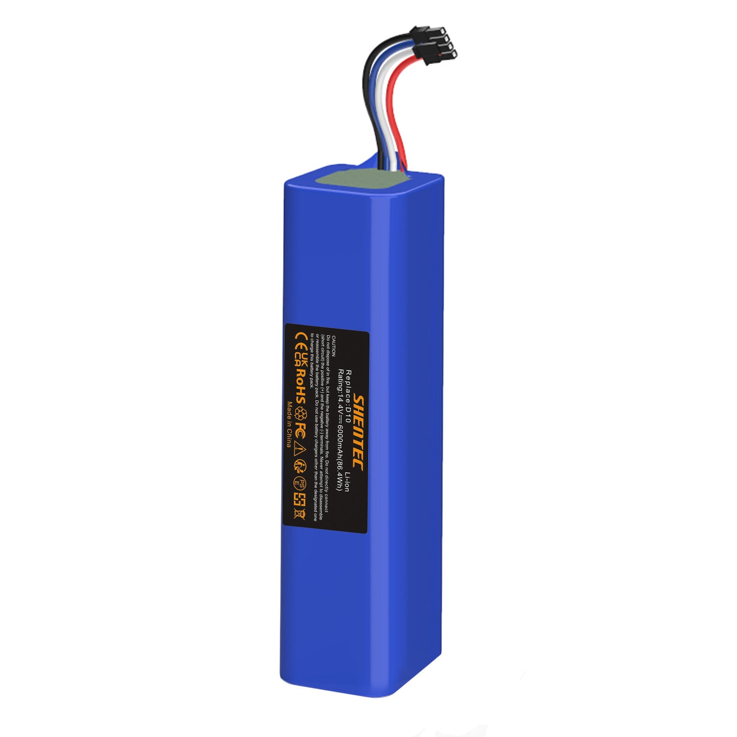 SHENTEC 6.0Ah 14.4V Replacement Battery for Dreame XIAOMI D10, D10 Plus, D10s, D9 Max,L10 Pro