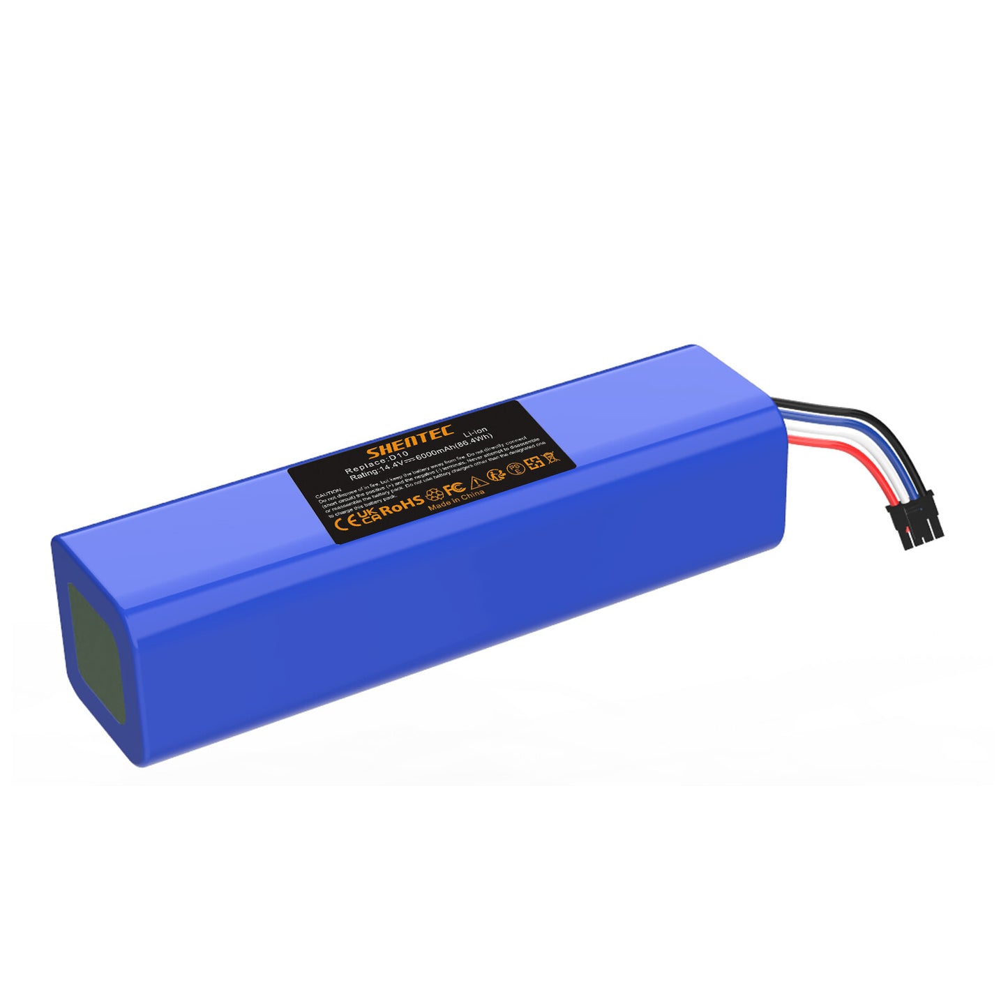 SHENTEC 6.0Ah 14.4V Replacement Battery for Dreame XIAOMI D10, D10 Plus, D10s, D9 Max,L10 Pro