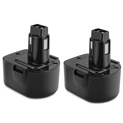 SHENTEC 2 Pack 4000mAh 12V Ni-MH Battery For Dewalt DE9074 DW9071 DE9501 DE9075 DC981 DW9072