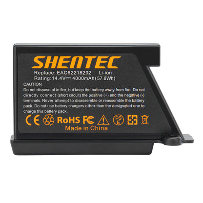SHENTEC 14.4V 4000mAh Li-ion Battery for LG EAC60766104 EAC60766105 EAC60766101 VR1012W