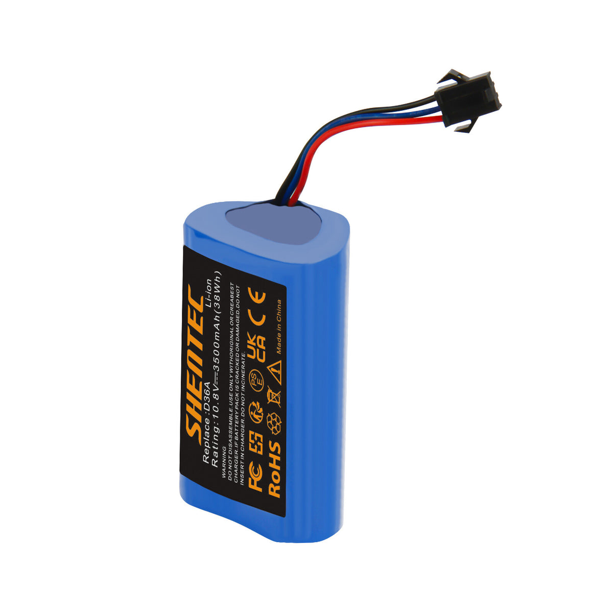 SHENTEC 3.5Ah 10.8V Li-Ion Replacement Battery for Ecovacs DA60-Darfon ZJ1450 Ecovacs D36A DA60