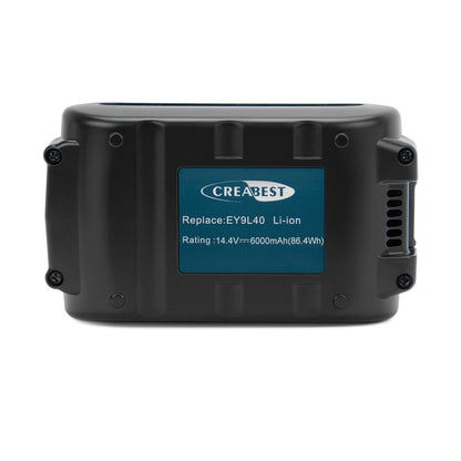 6000mAh 14.4V Li-ion Battery For Panasonic EY9L40 EY9L40B EY9L42B EY9L41 EZ9L40