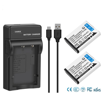2x NP-95 NP95 3.7V Battery+Charger for Fujifilm Finepix F30 F31 F31fd X100 X100s