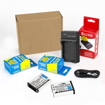 2x NP-95 NP95 3.7V Battery+Charger for Fujifilm Finepix F30 F31 F31fd X100 X100s