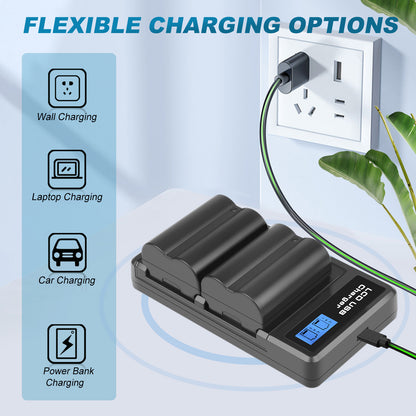 2x NP-W235 Battery+Dual Charger For Fujifilm GFX 100S 50S II X-H2S X-T5 XT4 X-T4