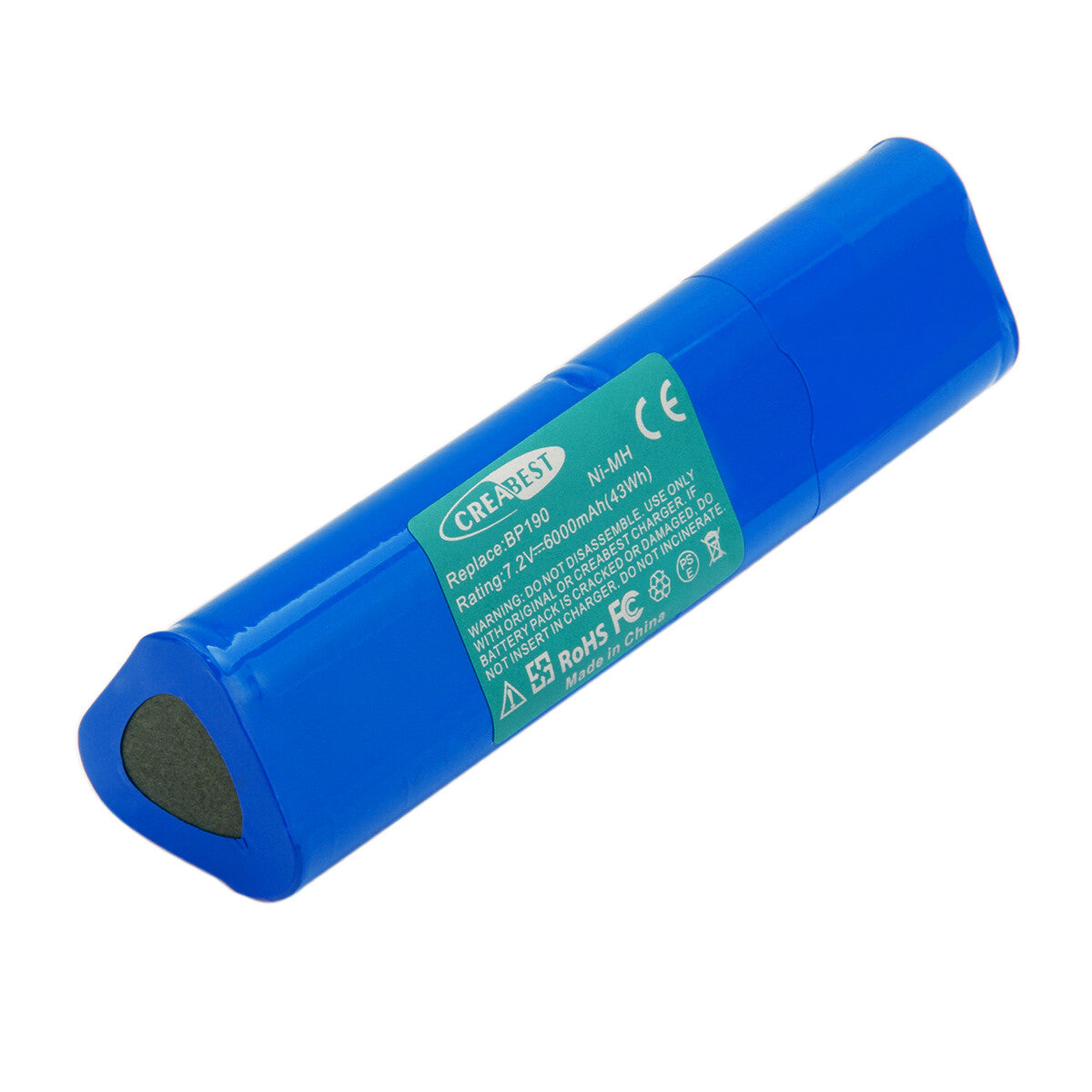 7.2V 6Ah Ni-MH Replacement Battery for Fluke BP190 B11432 Scopemeter 192 192B 196 196B 196C