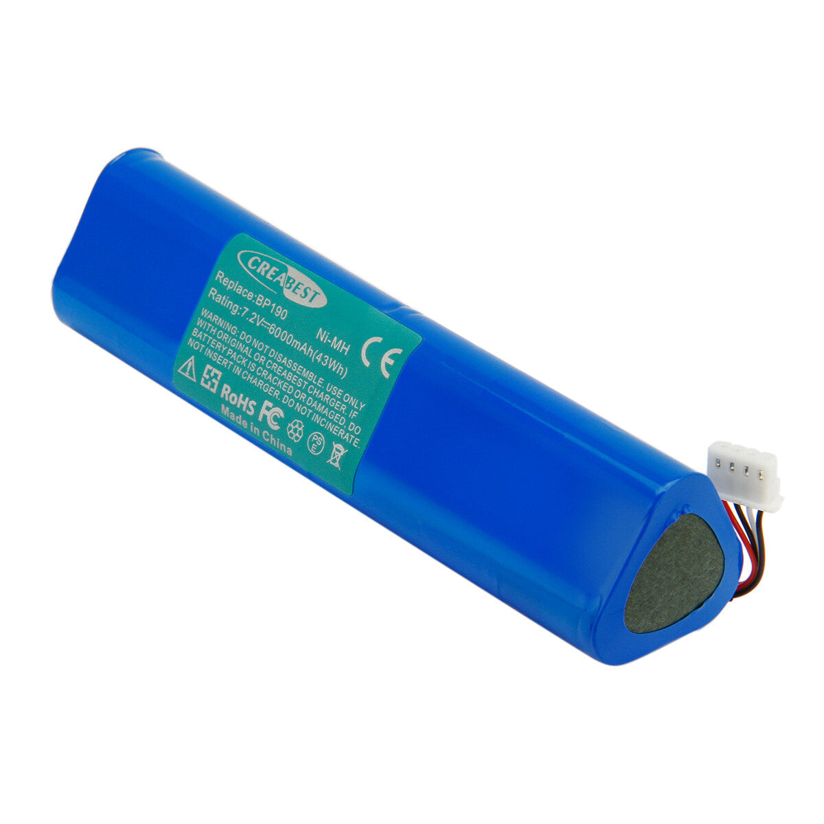 7.2V 6Ah Ni-MH Replacement Battery for Fluke BP190 B11432 Scopemeter 192 192B 196 196B 196C