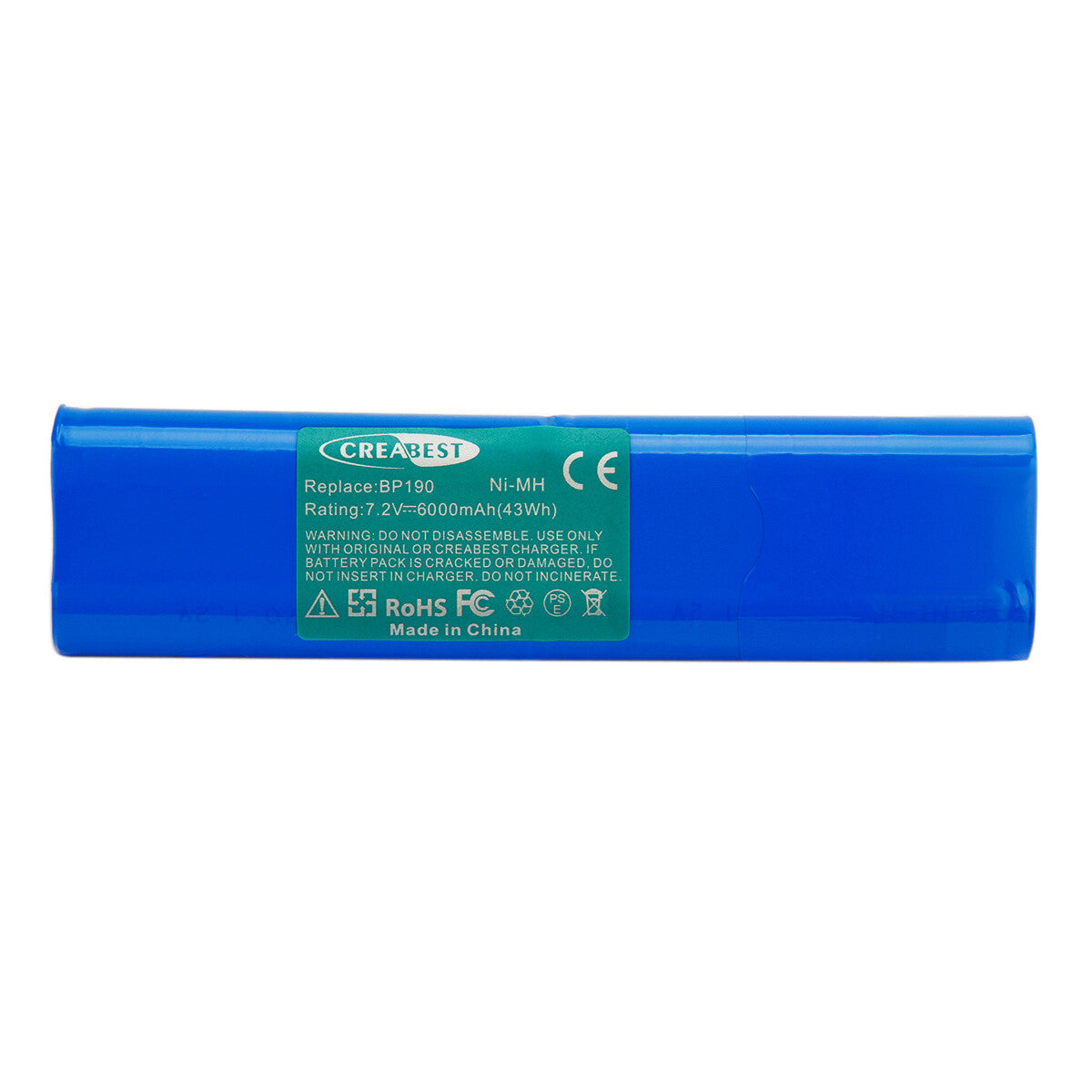 7.2V 6Ah Ni-MH Replacement Battery for Fluke BP190 B11432 Scopemeter 192 192B 196 196B 196C